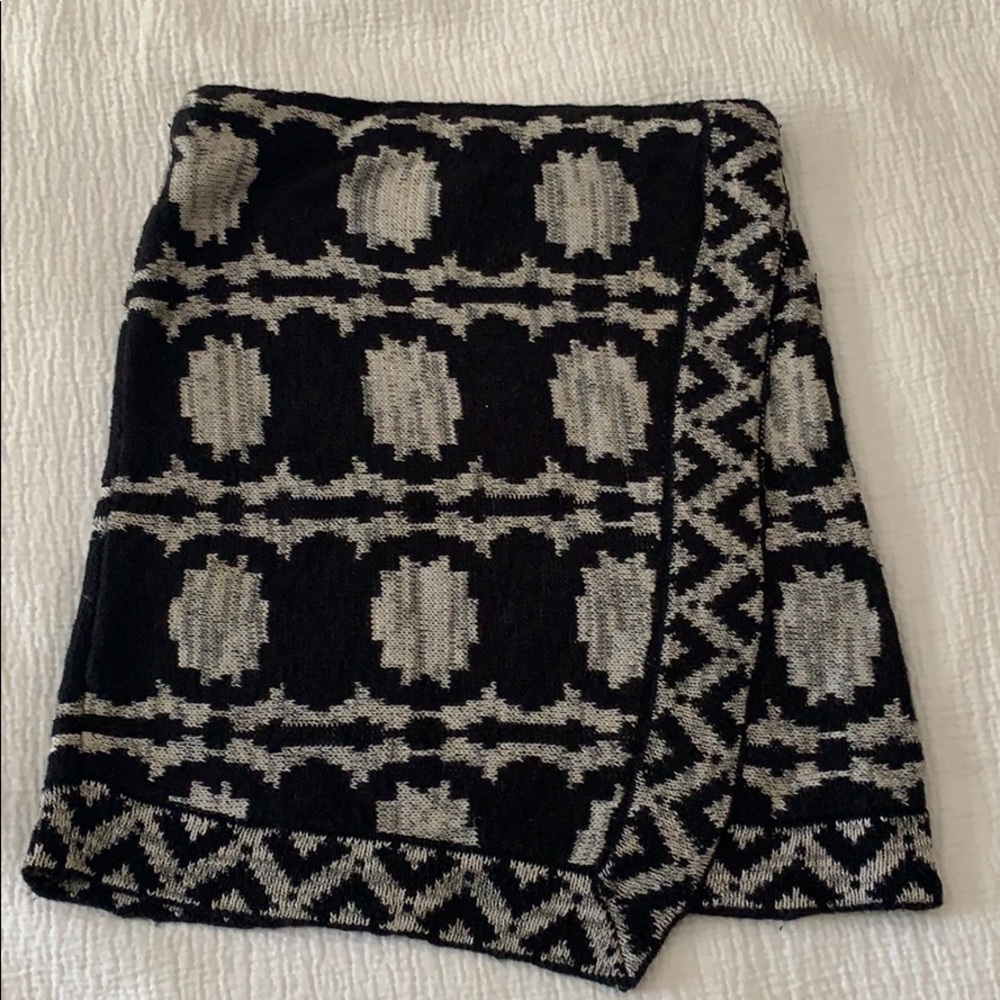 Free People boho stretch knit skirt